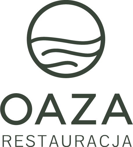 projekt logo Restauracja Oaza - wykonanie Krysztofiak Studio