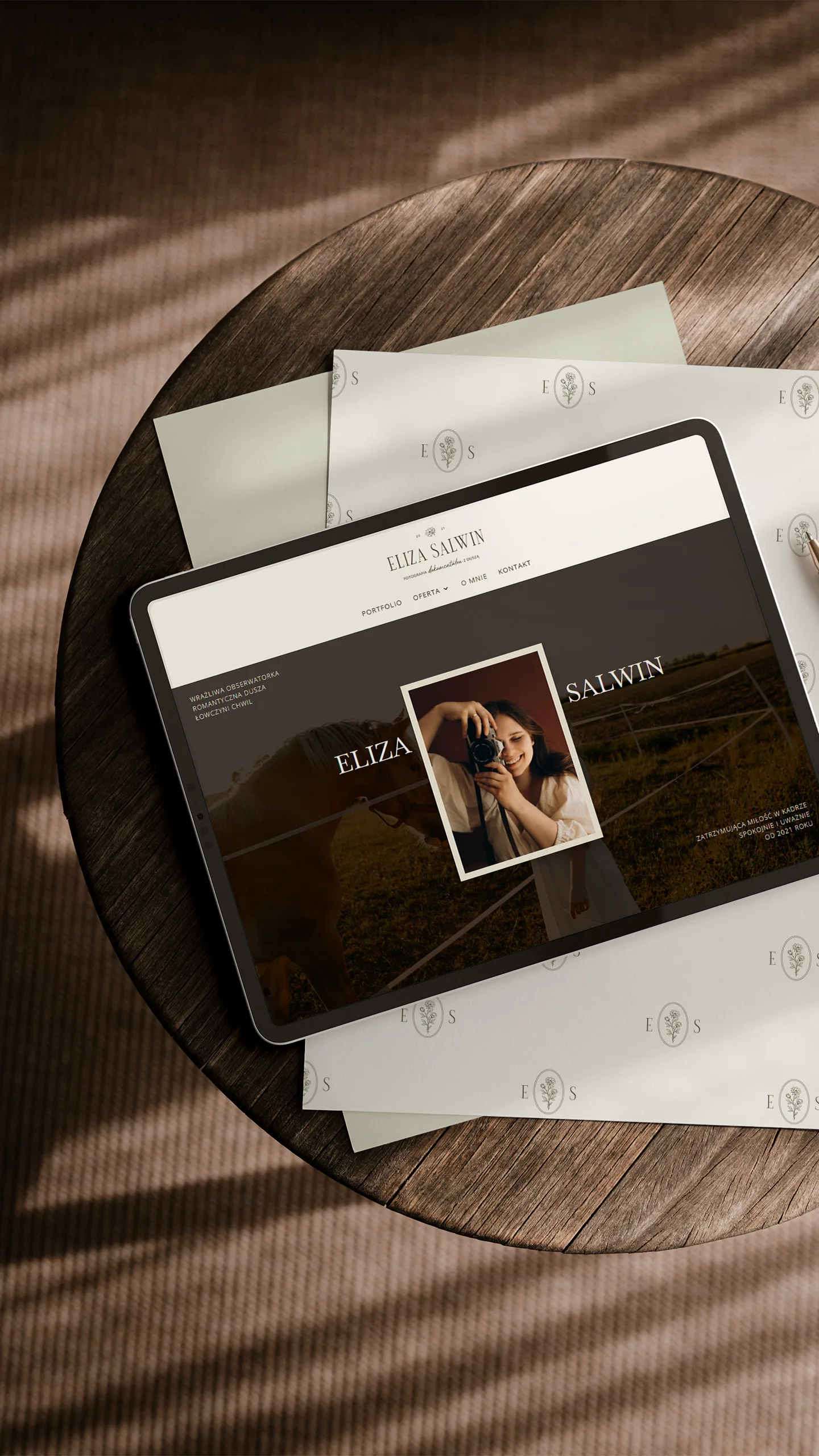 Podziękowanie i naklejka dla fotografki