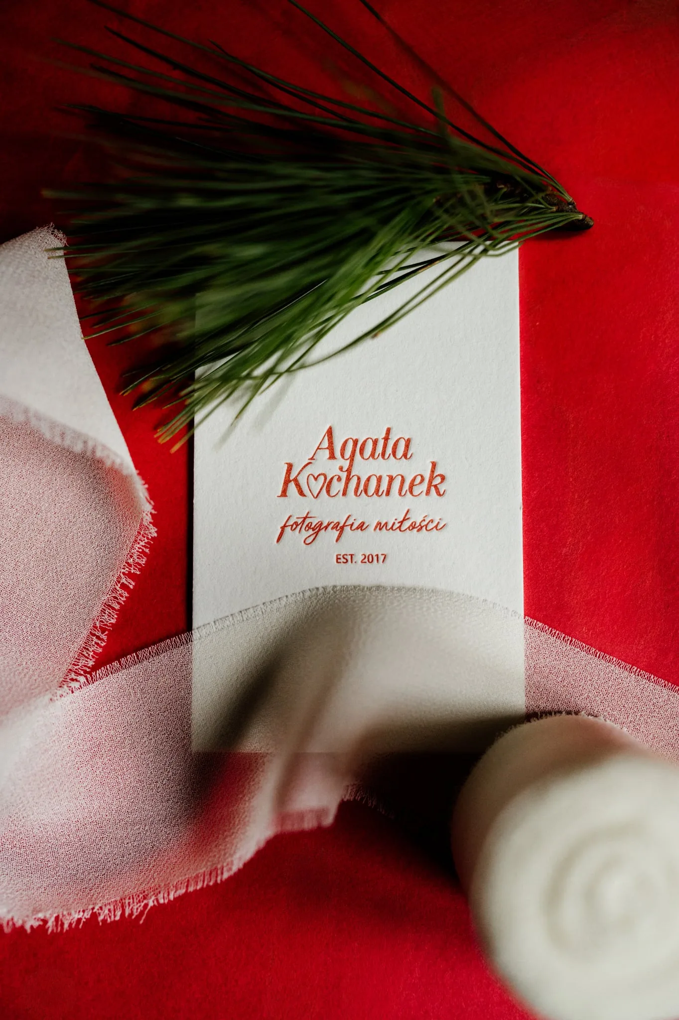 Thank you card and sticker for photographer