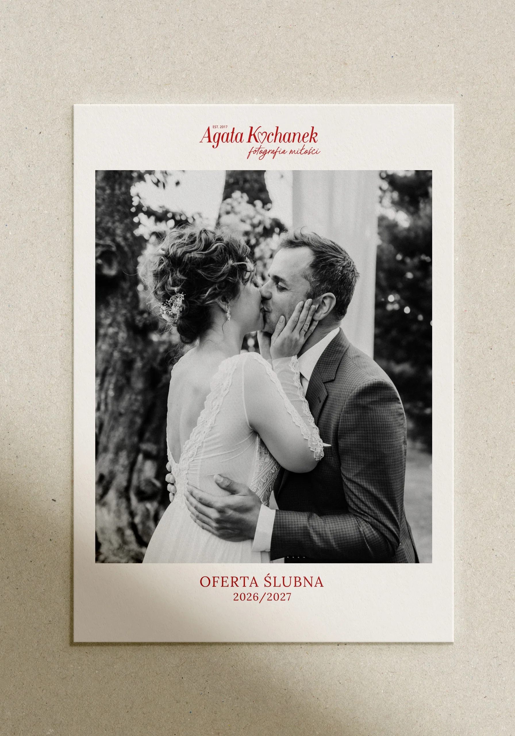 Thank you card and sticker for photographer